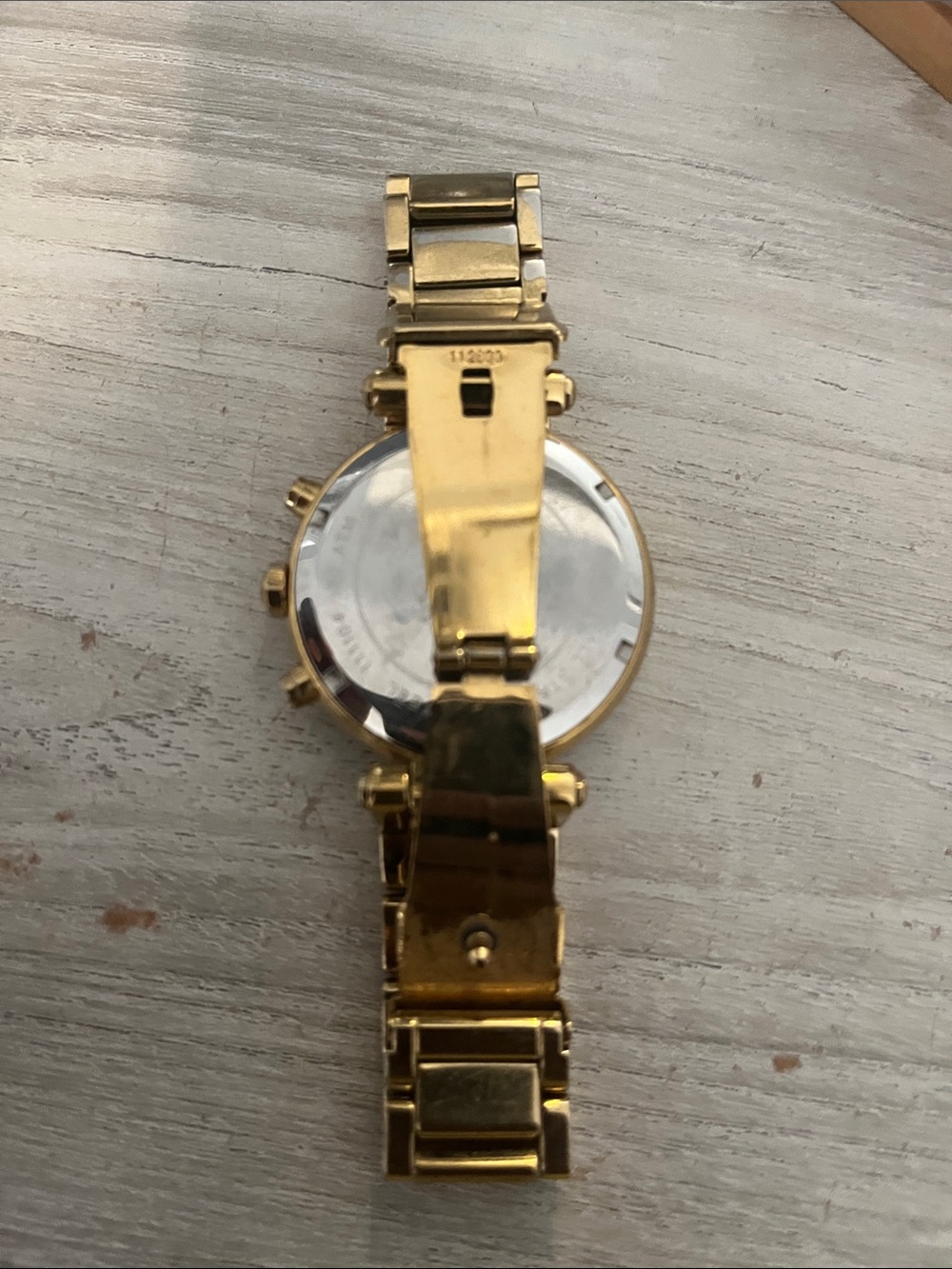Michael Kors Gold Crystal-Trim Chronograph Watch